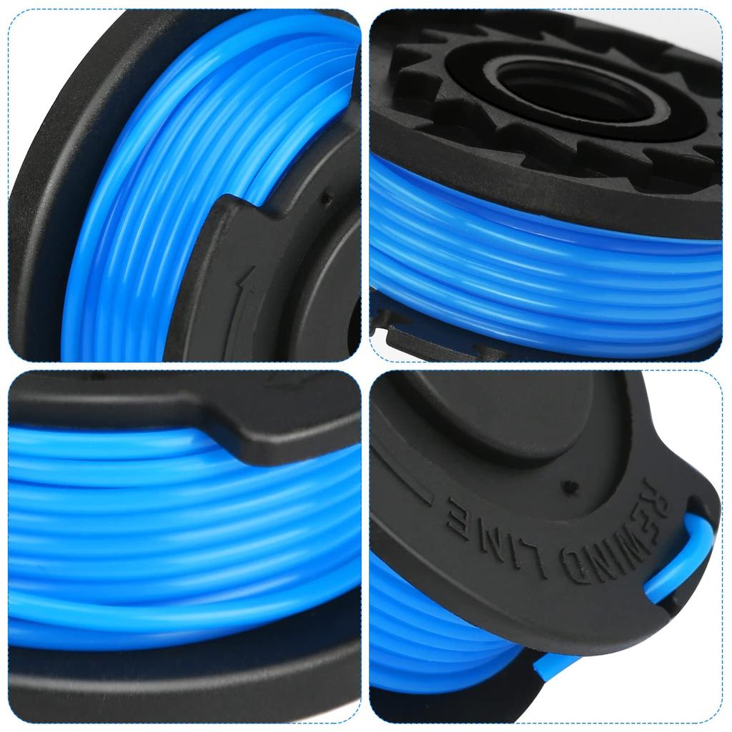 6Pcs Spools for Toro 51484 51486 51487 20V/24V Grass Trimmer Nylon Rope Spools, 88524