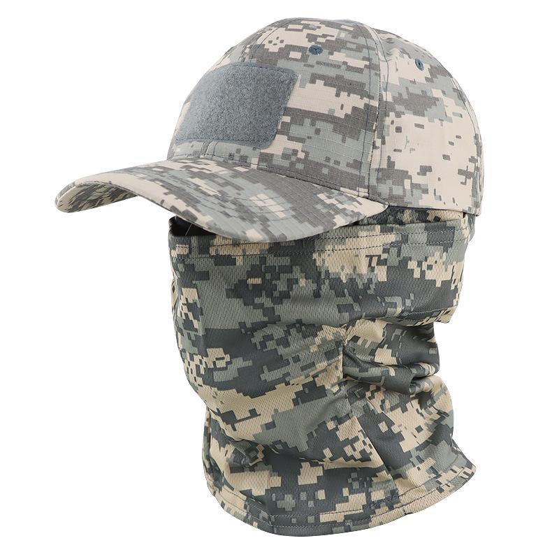 Camouflage Baseball Cap and Balaclava Set - Quick-drying, Breathable Sun Protection for Outdoor Activities