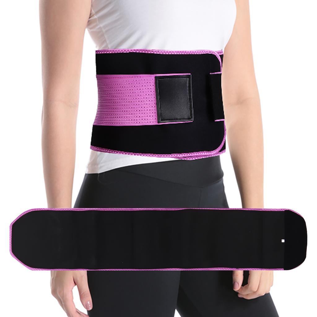 Waist Trainer Belt Multi Functional Elastic Weight Lifting Sweating Waist Protective Belt(L 23 x 117cm )