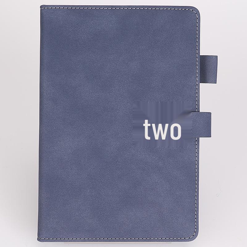 A5 Lambskin Business Notebook with Buckle & Custom Logo for Office Meetings