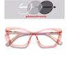 Blue Light Blocking Cat Eye Nearsighted Glasses For Women Spring Hinge TR90 Prescription Spectacles Diopter 0 -0.5 -0.75 To -6.0