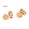 1/87 Modulus 0.2 15T Micro Brass Turbine Worm Gear Hole Diameter 0.8mm/1mm Reduction Pinion Shaft Connector for Model Railway