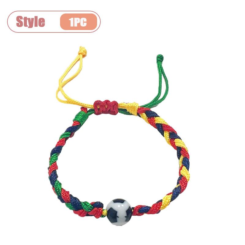 

1/3/5/10/20PCS Adjustable Braided Rope Bracelets Sports Theme Soft Cord for Men Women Soccer Volleyball Baseball Fan Gift