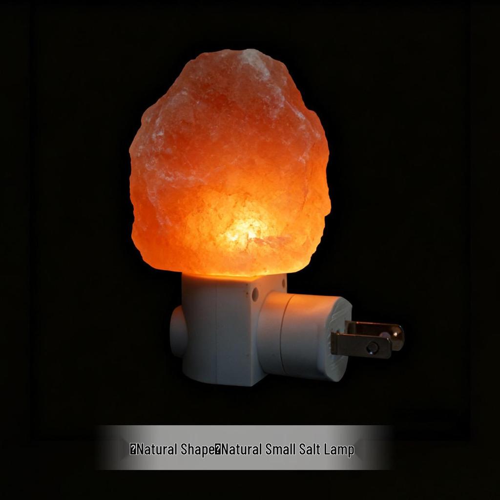 Himalayan Natural Crystal Salt Wall Lamp - Plug-In Night Light for Bedroom, Living Room, Corridor