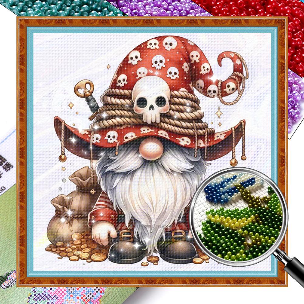 

Полный набор для вышивки крестом «Гном» с печатным бисером 11CT Home Art Decor 3