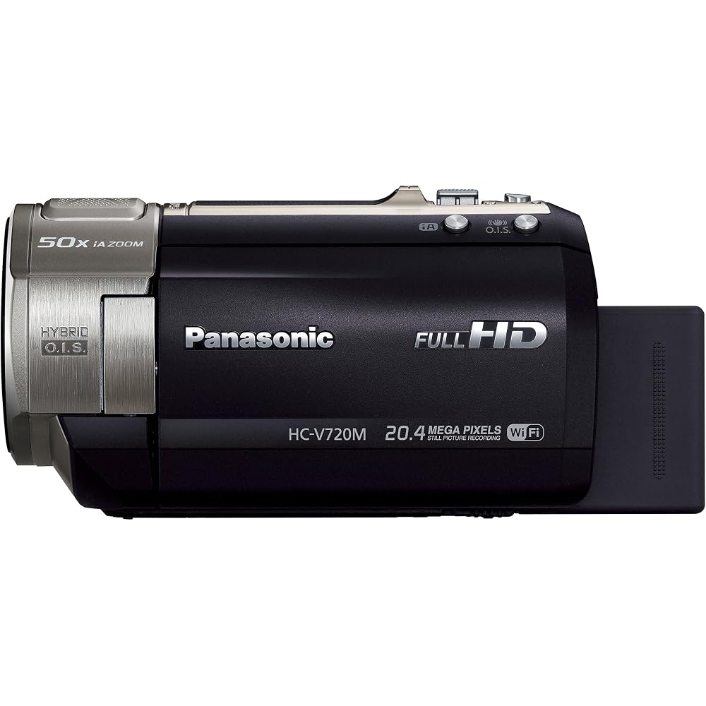 Panasonic Câmera de Vídeo Digital de Alta Definição V720, Memória Interna de 64GB, Preto, HC-V720M-K