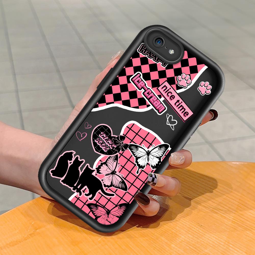 

Мягкий силиконовый квадратный чехол с рисунком лестницы для телефона, полное покрытие камеры, противоударный защитный резиновый чехол для iPhone Infinix Tecno OnePlus OnePlus 8T чёрный