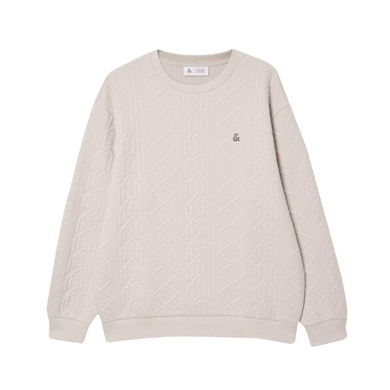 Jack & Jones Men's Textured Jacquard Pullover Sweatshirt