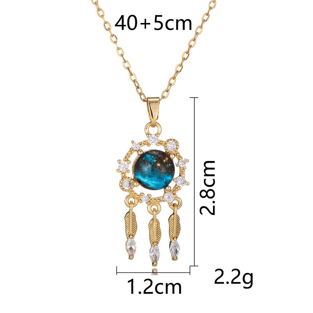 Titanium Steel Star Necklace for Women Planet Moon Astronaut Pendant Necklaces Jewelry Gifts