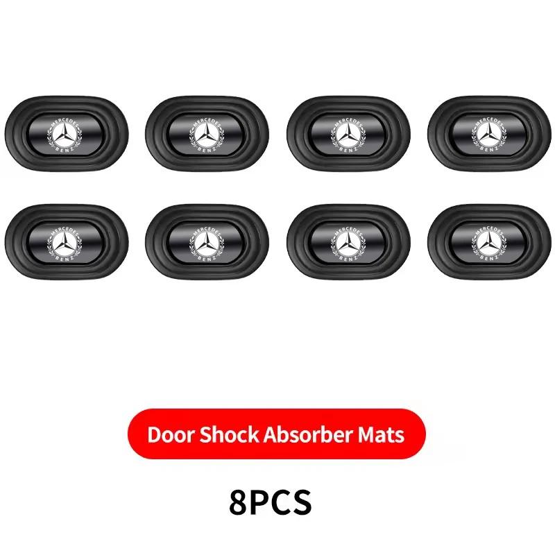 CRZ1 Silicone Car Door Mat Anti Shock Pad Sticker for Mercedes Benz W203 W211 W212 W124 W201 W210 W108 W204 W205 W126 CLA CLK CLS GLA