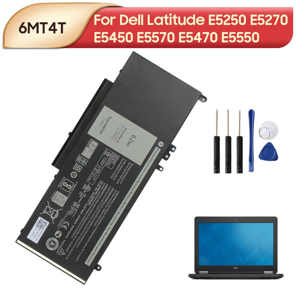 Rechargeable Lithium Battery For DELL Latitude E5270 E5470 M3510 E5570 6MT4T Laptop Battery 62Wh