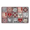 Tapis - Rustico - 45 X 75 Cm - Rouge - Moderne - Anti-dérapant