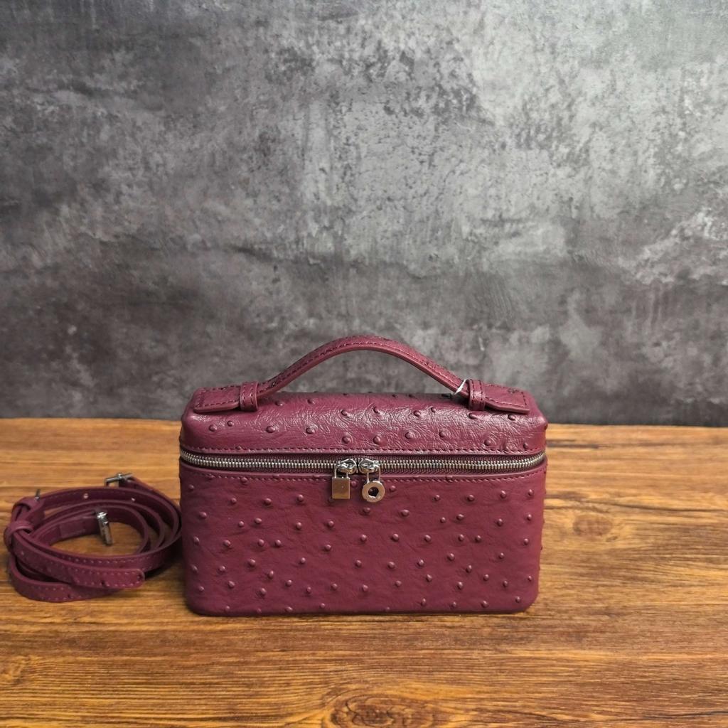 Exquisite Handheld Bag Genuine Leather Single Shoulder Diagonal Cross Small Square Bag