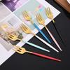 30Pcs Portuguese Style Stainless Steel Dinnerware Cutlery Set High-end Knife Fruit Fork Spoon Flatware Set Suitable for Kitchen