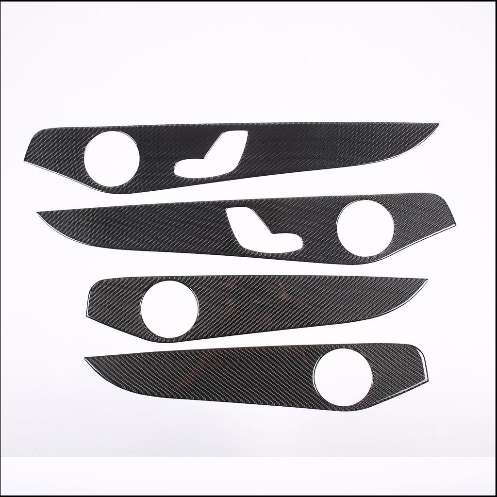 For Mercedes-Benz C-Class GLC W205 C180 2014-2020 Car Interior Doors Decoration Panel Cover Trim Soft Carbon Fiber Accessories