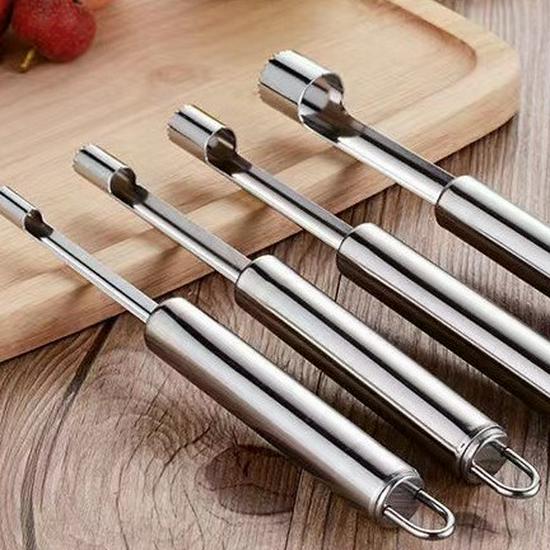 

4-Piece Stainless Steel Fruit Corer Set for Dates, Cherries, and Apples (Newcomer Discount: 5 Yuan)