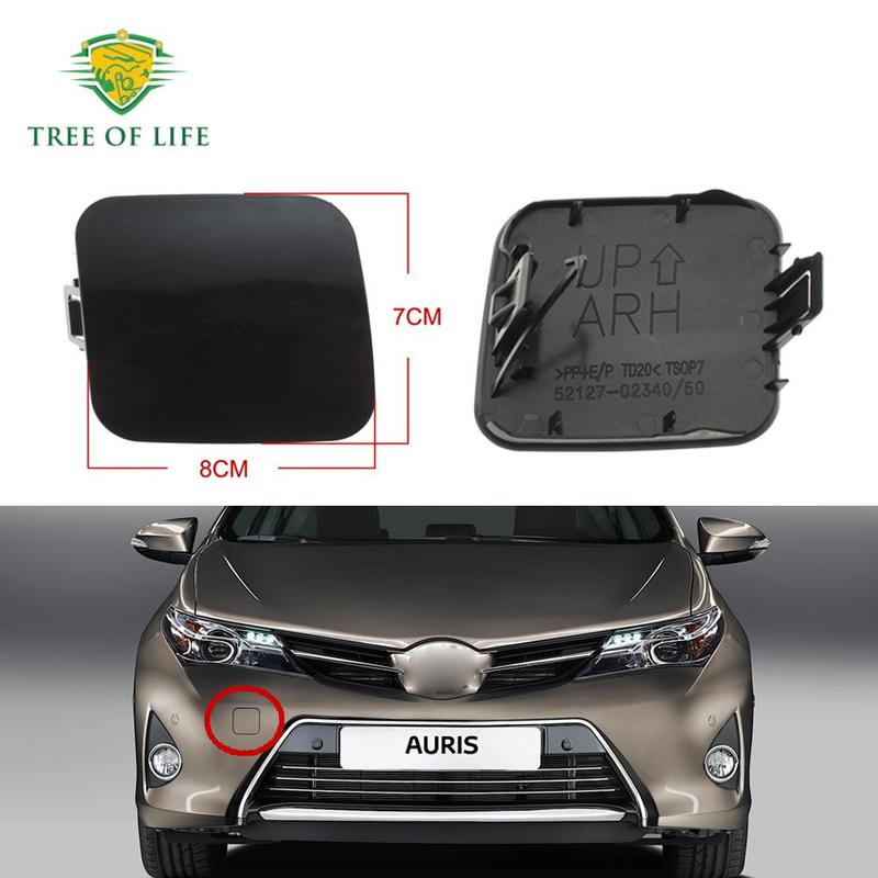 For Toyota Auris 2013 2014 2015 Front Bumper Towing Hook Eye Cover Lid 7*8cm ABS Plastic 52127-02340 52127-02919