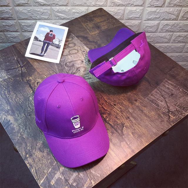 New Embroidery Dad Hat Snapback Fashion Unisex Baseball Cap Casquette Hiphop Women Men Purple Adjustable Trucker Bone