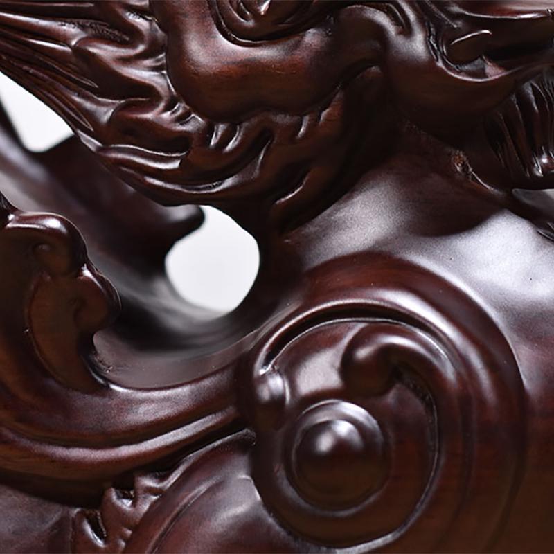 2pcs Pixiu Sculpture Solid Wood Decor Office Desktop Lucky Money Home Living Room TV Cabinet Ornaments Decor Crafts Gift