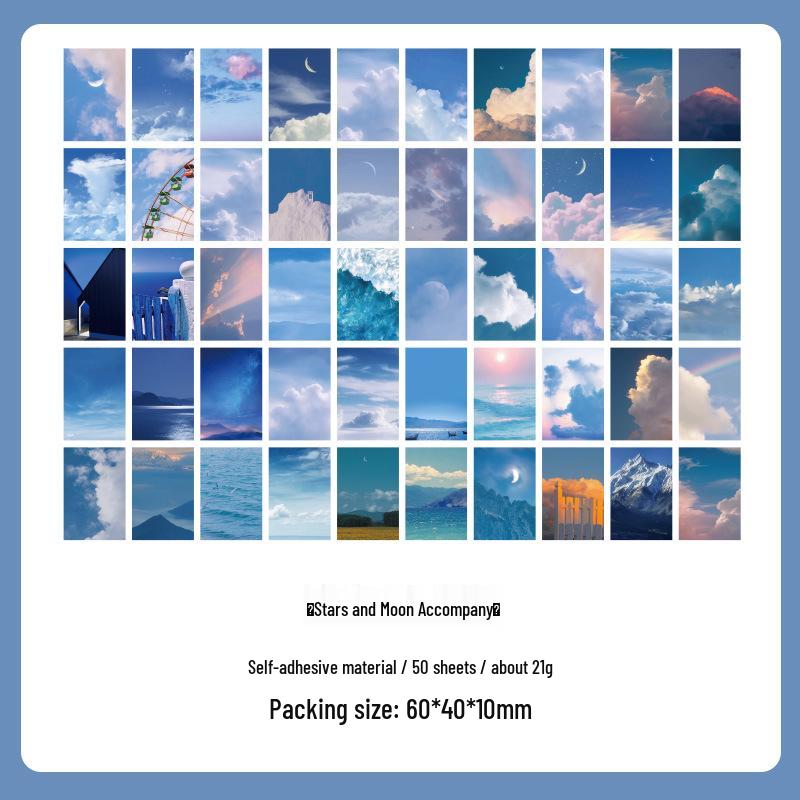 

Блокнот в стиле «Звездное небо» и книга с наклейками для DIY