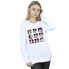 Disney Womens/Ladies Minnie Mouse Squares Sweatshirt