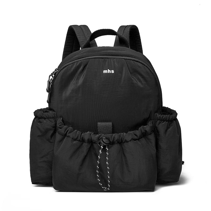 

Женский однотонный рюкзак для通勤, рюкзак большой вместимости, дорожная альпинистская сумка чёрный