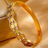 Ms. Gao's Diamond-shaped Hollow Oval European and American Fashion Jewelry Bracelet
