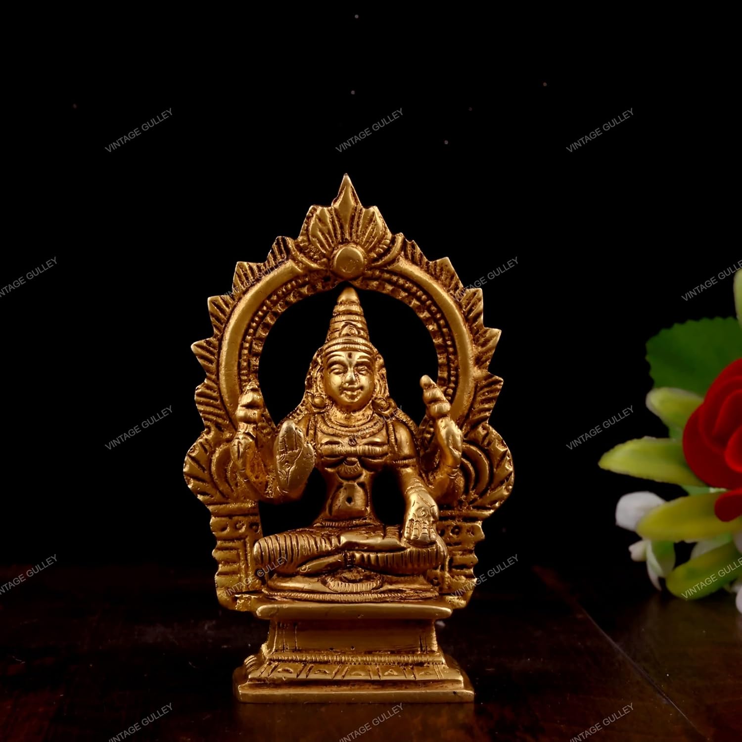 Pure Brass Laxmi Bhagwan Idol Sitting Posture Laxmi Statue, Home Entrance Decor