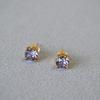 Stylish Colorful Crystal Rhinestone Stud Earrings Women Minimalist Chic Daily Wear
