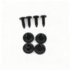 Universal 6mm Black Fender Liner Mudguard Clip with Expansion Screw