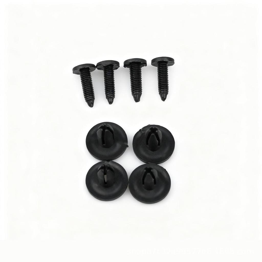 Universal 6mm Black Fender Liner Mudguard Clip with Expansion Screw