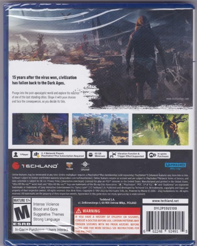 Dying Light 2 Stay Human for PS5 (North American Version)Parallel Import