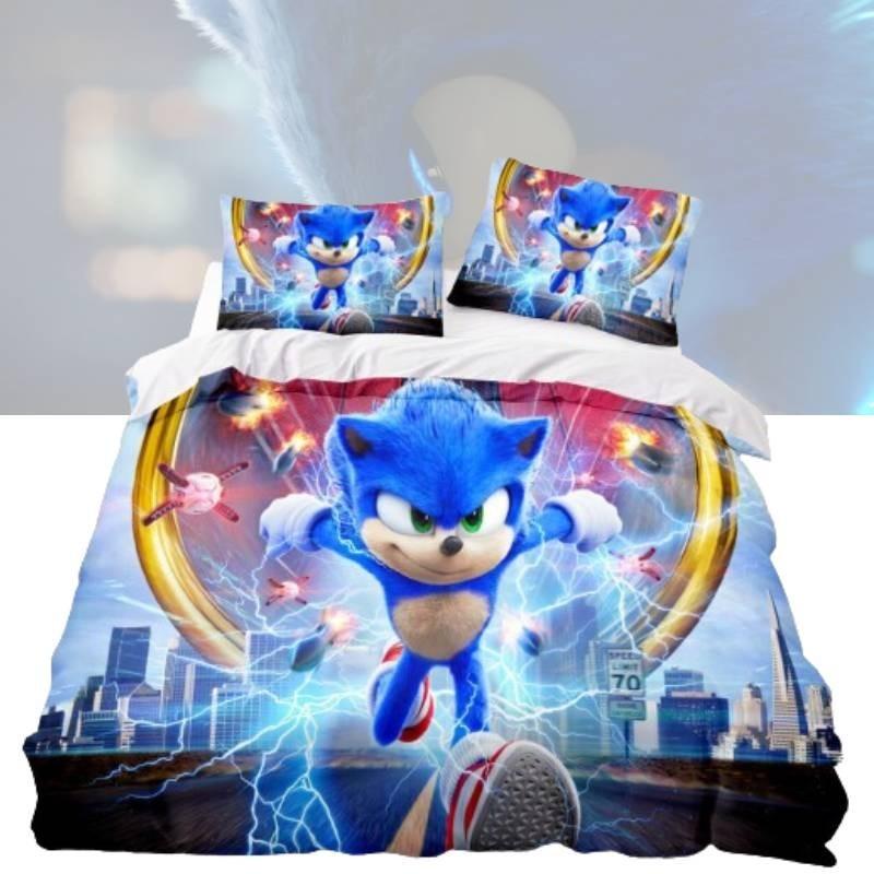 Hochauflösender Digitaldruck 3-teiliges Bettlaken-Set für US-Größe Bett Moderner minimalistischer Stil