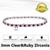 ORSA JEWELS Authentic 925 Sterling Silver Tennis Chain Bracelet Moulding Process Hanmade High-end Hand Chain for Man Woman SB128