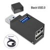 Portable 3-Port USB 3.0 Hub Splitter Docking Station