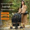 Lightweight Foldable Pet Stroller – Detachable Dog & Cat Pushcart for Walking