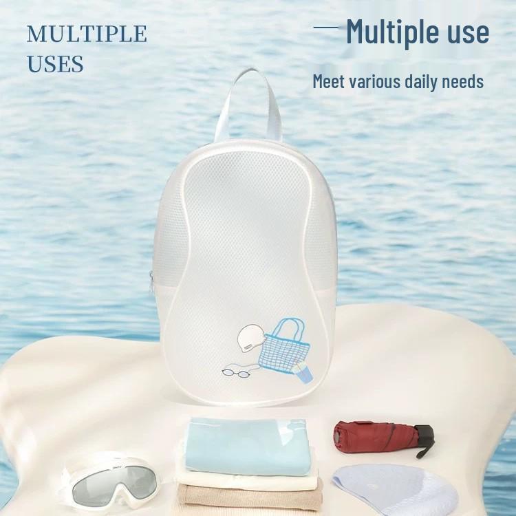 Geantă de înot impermeabilă din PVC pentru femei: Geantă de mână portabilă umedă/uscată pentru plajă și sport