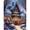 Diamantmaleri Kunst Full Drill Juletrehus Diamantmaleri Håndlaget Snøhvit Day Diy Diamant Mosaikkmaleri Hjemdekorasjon Julegave