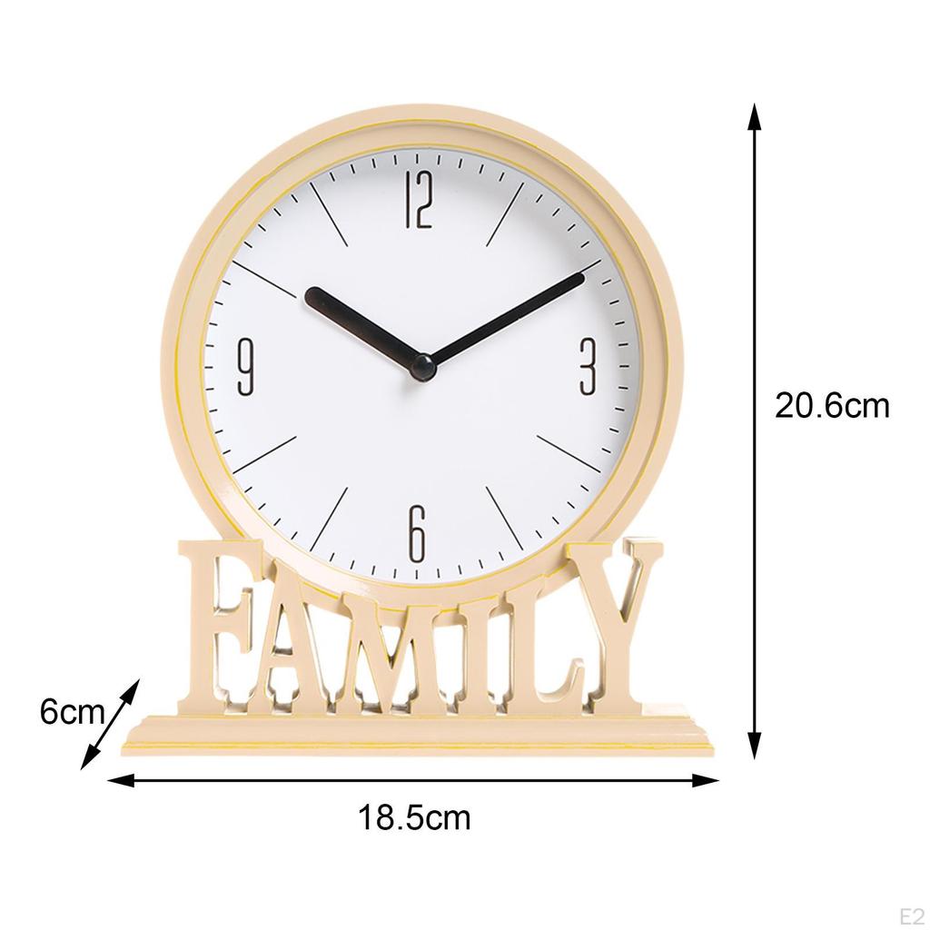 Desk Clocks, Easy to Read Decorative Mantel Clocks for Family Not , Vintage Style Clock