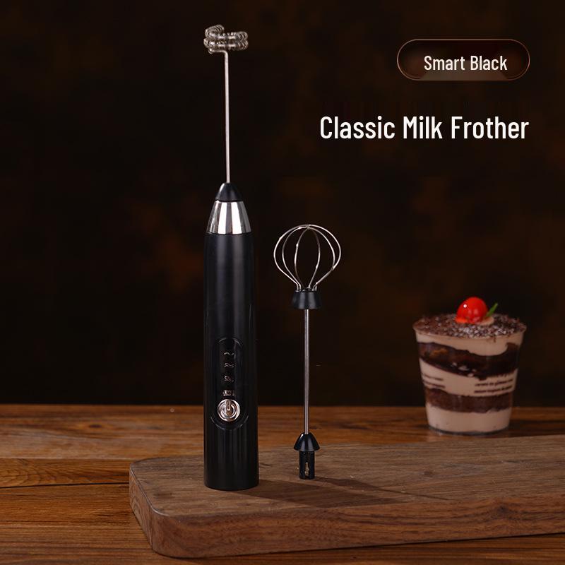 Stylish Electric Handheld Milk Frother & Mixer for Coffee and Eggs