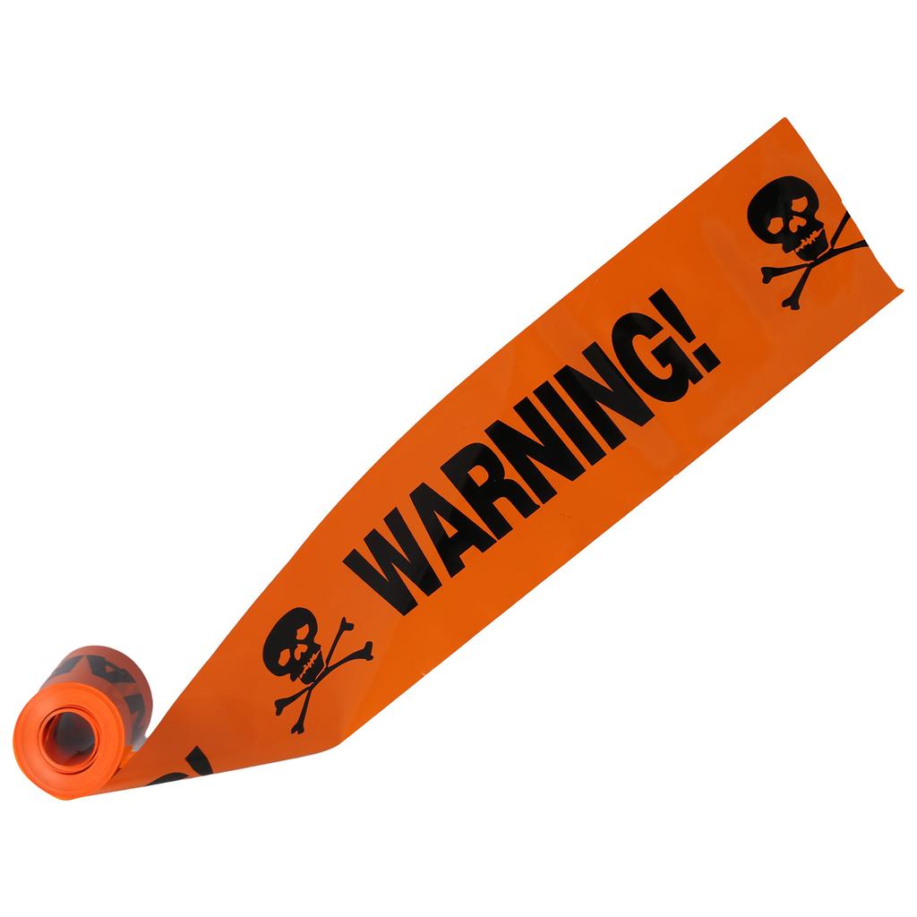 Halloween Caution Tape for Yard Decors Self Adhesive Safety Sign Warning Tape for Workplace Festival Layout Warning Sign
