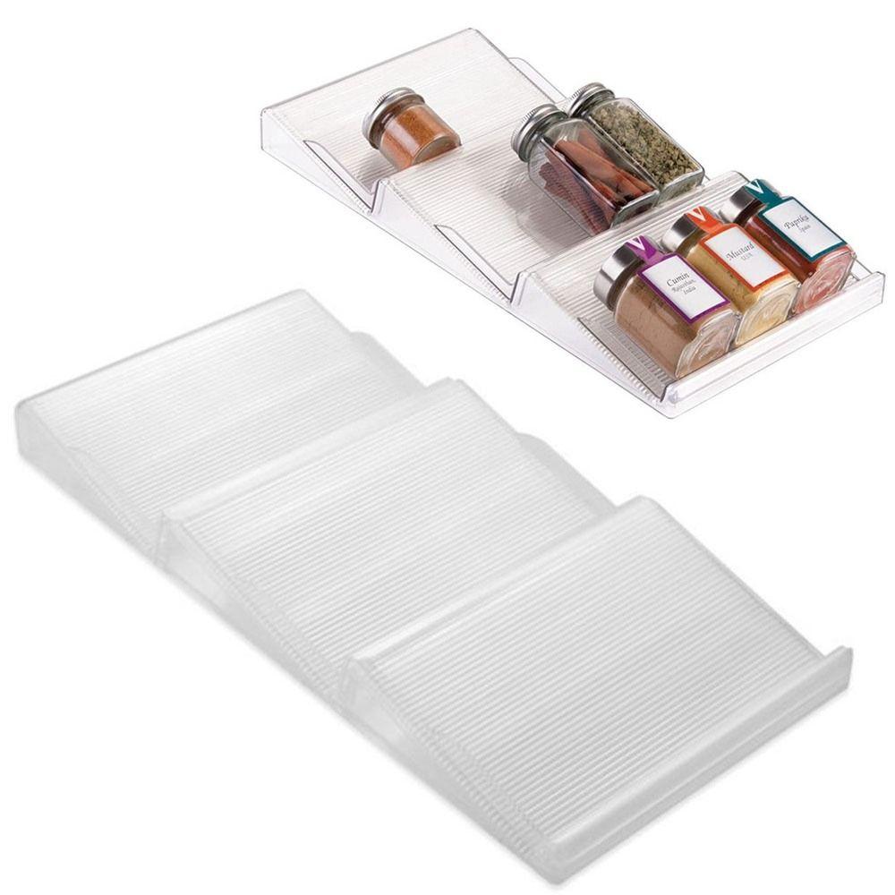 

Plastic Expandable Spice Rack 3 Tier Seasoning Bottle Storage Rack Kitchen 1pc