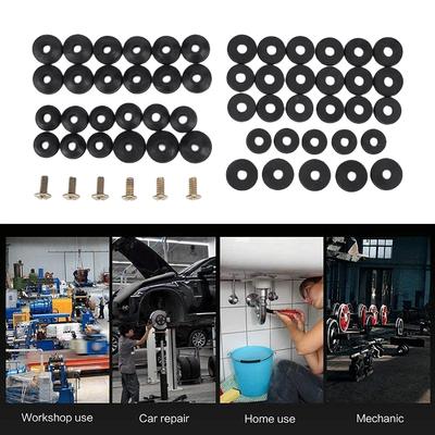 58 Pcs Bathtub Faucet Repair Set Flat and Beveled Faucet Washers Repair Kit Rubber O-ring for Kitchen Tap Or Bathroom Sink Leak