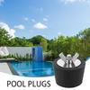 Expansion Plug Rubber Skimmer Plugs For Pools Stainless Steel Screw Above Ground Pool Plug Swimming Pool Return Plugs For