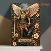 Printing Archangel Michael Iron Wall Art Waterproof Metal Signage for Home Cafe and Bedroom Decoration Es 20x30 Centime