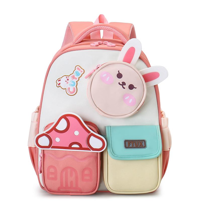 Children's schoolbag boy kindergarten bear large, medium and small class baby 3-6 years old cute rabbit girl backpack