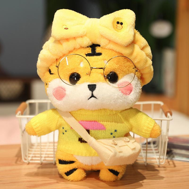 Tiger Year Mascot Doll Tiger Doll Plush Toy Small New Year Gift Doll Cute Girl