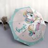 Magical Unicorn Cloud Sticker Decal for Kids Room DecorUmbrella, Portable 3-Fold Compact Umbrella,Christmas Gift ES480