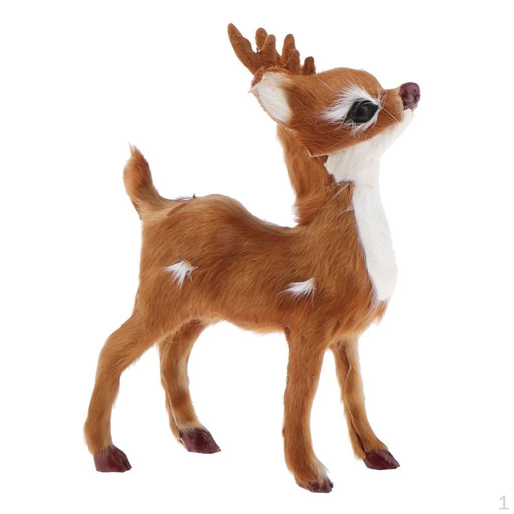 Elk Reindeer Toy Figurine Creative Christmas/New Year Decor Gifts