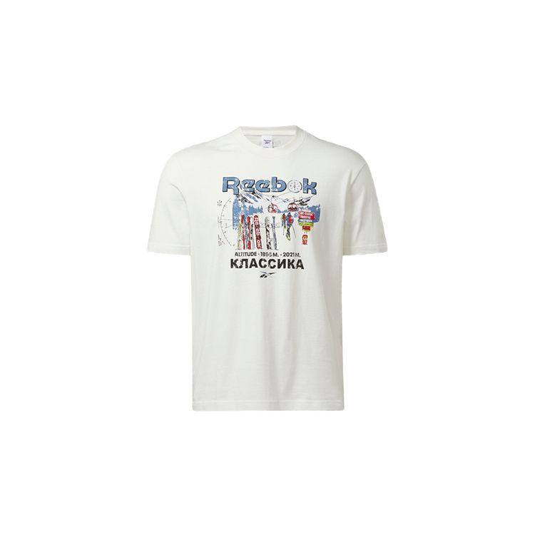 

Reebok Unisex Classic Printed Crew Neck T-Shirt White GV3458 S